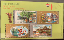 Hong Kong 2021, Movie Scenic - Locations, MNH S/S - Unused Stamps