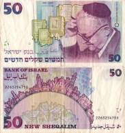 Israel / 50 Sheqalim / 1992 / P-55(c) / VF - Israël