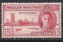 Somaliland 1946 KGV1 1a Scarlet Victory SG 117 MM ( K1435 ) - Somaliland (Protectoraat ...-1959)