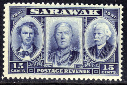 Sarawak 1946 KGV1 15ct Blue Brooke Centenary Umm SG 147 ( B806 ) - Sarawak (...-1963)