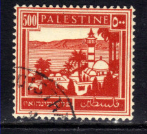Palestine 1932 - 44 KGV 500m Sea Of Galilee Used SG 110 ( K876 ) - Palestine