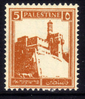Palestine 1927 - 45 KGV 5m Citadel Jerusalem Umm SG 93 ( J226 ) - Palestine