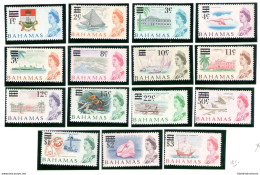 1966 BAHAMAS - Self Government Decimal Currency 15 Valori - Stanley Gibbons N. 273 - 287 - MNH** - Otros & Sin Clasificación