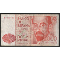 ESPAGNE - PICK 159 - 2000 PESETAS - 22/07/1980 - TB+ - [ 4] 1975-…: Juan Carlos I.