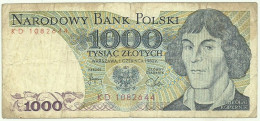 POLAND - 1000 Zlotych - 1982 - Pick 146.c - Série KD - Narodowy Bank Polski - 1.000 - Poland