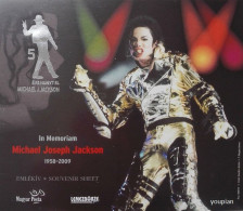 Hungary 2014, 5th Anniversary Of The Death Of Michael Jackson, MNH Unusual S/S - Presentation Pack - Neufs