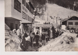 TERMINILLO RIETI  PIAZZALE  PIAN DE VALLI E ALBERGO ROMA SCIATORI SCI VG  1954 - Rieti