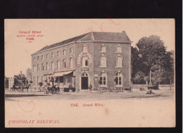 Visé - Grand Hôtel - Quaden-Dossin Propr. - Chocolat Bieswal - Postkaart - Wezet