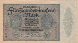 Germany #88b, 500,000 Mark 1923 Banknote - 500 Miljoen Mark