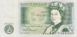 Great Britain #377b, 1 Pound 1981-1984 Banknote - 1 Pond