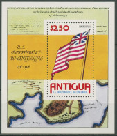 Antigua 1976 Unabhängigkeitserklärung Kongressflagge Block 24 Postfrisch(C97210) - 1960-1981 Ministerial Government