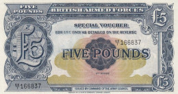 Great Britain #M23, 5 Pounds 2nd Series British Armed Forces Paper Money - Forze Armate Britanniche & Docuementi Speciali