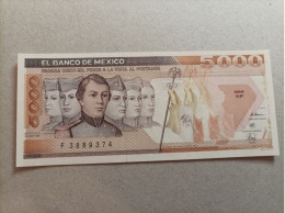 Billete De México De 5000 Pesos, Año 1989, UNC - Mexique