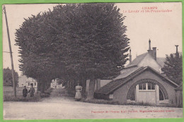 Rare CPA CHAMPS Le Lavoir Et Les Promenades 89 YONNE Animation - Champs Sur Yonne