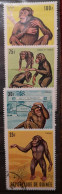 Guinea 1969 Schimpansen Mi 532/35° Gestempelt - Guinée (1958-...)