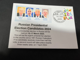 10-2-2024 (4 X 2) List Of 4 Russian Canditates For The Presidential Election In Russia To Be Held In March 2024 - Autres & Non Classés