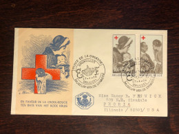 BELGIUM FDC COVER 1968 YEAR RED CROSS  HEALTH MEDICINE STAMPS - Covers & Documents