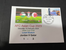 12-2-2024 (4 X 2) AFC Asian Cup 2023 (Qatar) Jordan (1) V Qatar (3) - 10-2-2024 - With OZ Stamp - Other & Unclassified