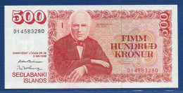 ICELAND - P.55 A9 – 500 Krónur L. 05.05.1986 UNC, S/n D14583280 - Signatures: Eirikur Guðnason & B. I. Gunnarsson - Iceland
