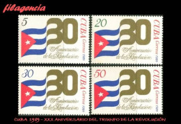 CUBA MINT. 1989-01 XXX ANIVERSARIO DEL TRIUNFO DE LA REVOLUCIÓN CUBANA - Nuevos