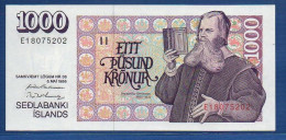 ICELAND - P.56 A6 – 1000 Krónur L. 05.05.1986 UNC, S/n E18075202 - Signatures: Eirikur Guðnason & B. I. Gunnarsson - Iceland