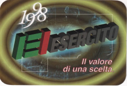 Calendarietto -  Esercito - Il Valore  Di Una Scelta - Anno 1998 - Petit Format : 1991-00