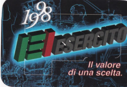 Calendarietto -  Esercito - Il Valore  Di Una Scelta - Anno 1998 - Petit Format : 1991-00