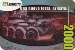 Calendarietto -  Esercito - Una  Nuova  Forza -  Armata - Anno 2000 - Petit Format : 1991-00