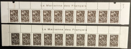 3754,3754b Type I & II** X10 - Cote 62.00€ - Avec Les Inscriptions Haut De Feuille, La Marianne Des Français - Lamouche - Nuovi