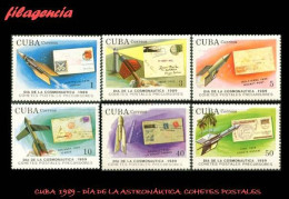 CUBA MINT. 1989-08 COHETES POSTALES. PRIMERA SERIE - Nuevos