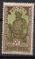 HAUTE-VOLTA - 1928 - N°YT. 49 - 20c Sepia Et Vert - Neuf Luxe ** / MNH / Postfrisch - Ongebruikt