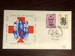 BELGIUM FDC COVER 1979 YEAR NARCOTICS DRUGS RED CROSS HEALTH MEDICINE STAMPS - Cartas & Documentos