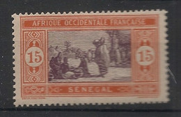 SENEGAL - 1914 - N°YT. 58 - Marché Indigène 15c - Neuf Luxe ** / MNH / Postfrisch - Unused Stamps