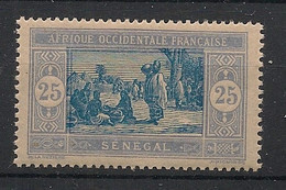 SENEGAL - 1914 - N°YT. 60 - Marché Indigène 25c - Neuf Luxe ** / MNH / Postfrisch - Nuovi
