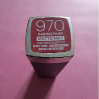 Rouge à Lèvres - 970 Daring Ruby Mate/Mat - Gemey Paris Maybelline New York - Produits De Beauté