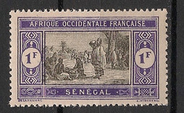 SENEGAL - 1914 - N°YT. 67 - Marché Indigène 1f - Neuf Luxe ** / MNH / Postfrisch - Unused Stamps