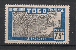 TOGO - 1924 - N°YT. 139 - Cacaoyer 75c Bleu - Neuf Luxe** / MNH / Postfrisch - Neufs