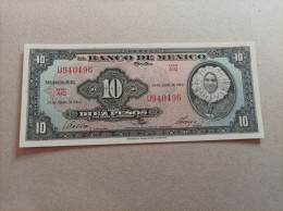 Billete De México 10 Pesos, Año 1963, UNC - México