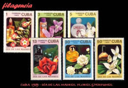 CUBA MINT. 1989-13 DÍA DE LAS MADRES. FLORES & PERFUMES - Neufs