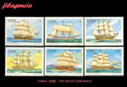 CUBA MINT. 1989-19 VELEROS CUBANOS - Neufs