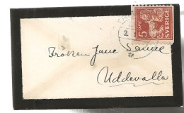 Sweden  1922 Small Over Cancelled Göteborg 2.1.22 - Lettres & Documents