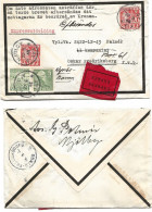 Sweden  1922 Expres Letter  Sendt From MJjölby  22.9.46 Cancelled  Oscar Fredriksborg On Back - Covers & Documents