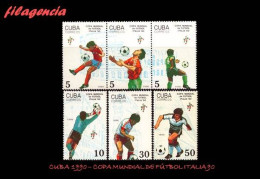 CUBA MINT. 1990-03 COPA MUNDIAL DE FÚTBOL ITALIA 90 - Unused Stamps