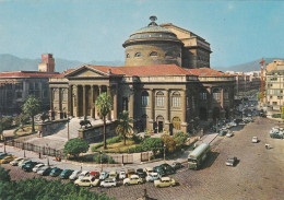 Italie -- PALERMO -années 1960-70--- Le Grand Théâtre  ( Voitures , Autocar ) - Palermo