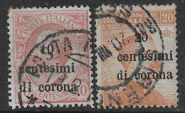 Italia Italy 1919 Occupazioni Trento E Trieste 2val Sa N.4-5 US - Trento & Trieste