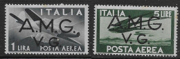 Italia Italy 1945 AMGVG Venezia Giulia Democratica Aerea 2val Sa N.A2,A4 Nuovi MH * - Nuevos