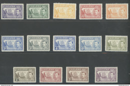 1938-44 St. Helena, Stanley Gibbons N. 131-140 - Giorgio VI - MNH** - Altri & Non Classificati