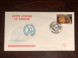 BELGIUM FDC COVER 1993 YEAR ONCOLOGY CANCER HEALTH MEDICINE STAMPS - Briefe U. Dokumente