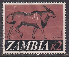 Zambia 1968 QE2 K2 Eland Used SG 140 ( M1381 ) - Zambie (1965-...)