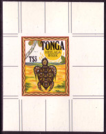 TONGA Cromalin Proof 1991 - Turtle - Last Of 5 Which Exist - Tonga (1970-...)